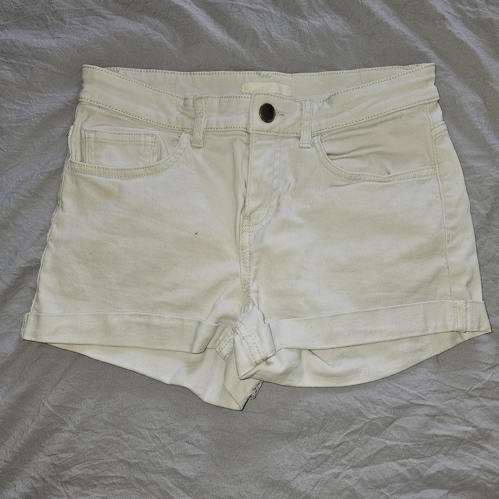 H&M Demin White Shorts